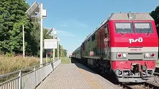 «В тамбовских рощах» ТЭП70БС-139 с пассажирским поездом №32 Москва - Тамбов