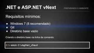 .NET e ASP.NET vNext - Prepare-se para o futuro - preparando o ambiente
