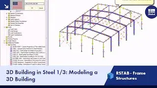 Dlubal RSTAB - 3D Building in Steel 1/3: Modeling a 3D Building