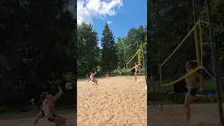 Игра в защите #volleyball #пляжныйволейбол #volleyballworld #shorts
