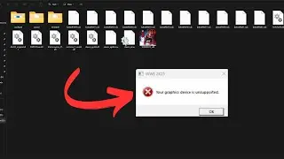 Fix WWE 2K25 Unsupported Graphic device
