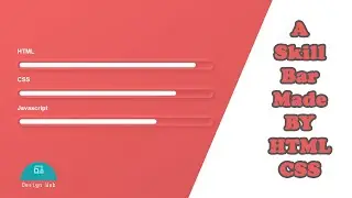 CSS skill bar web design || Neumorphic Design
