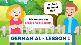 German A1 Series Conversations and Vocabulary - Lesson 1 - Deutsch A1 Serie - Begrüßungen/Hobbies
