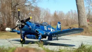 F-4U Corsair - 1/72 Italeri Model Kit // Full Build Video // 100% Brush Paint & Weathering