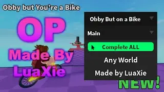 Roblox Obby But You're on a Bike BEST Script |  COMPLETE EVERY STAGE