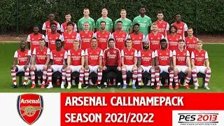 Arsenal Callnamepack 2021/22 Pes 2013