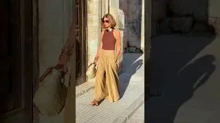 Elegancia de Verano🌞: Chic y Desenfadado en Beige y Marrón✨️ #outfitinspo #fashion #moda