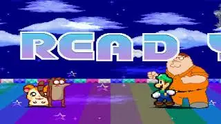 Mugen Random Battles: Rigby and Hamtaro vs Peter and Super Better Luigi