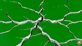 Cracked Surface Green Screen Effect | Breaking Ground VFX Overlay | Free stock footage 