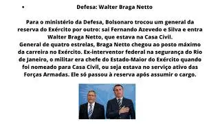 URGENTE MUDANCAS NO GOVERNO BOLNOSARO