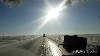 Аварии Гололед в Казахстане рейс продолжается 😉