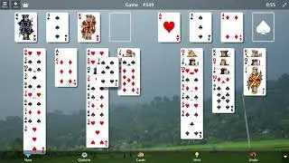 FreeCell Game #349 SOLVED/ Microsoft Solitaire Collection