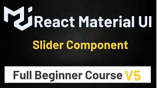 Material UI In React JS Tutorial #8 Slider Component | Material UI V5 Urdu/Hindi