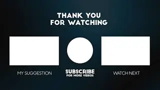 #Футаж конечная заставка спасибо за просмотр ◄4K•HD► #Footage end saver thanks for watching