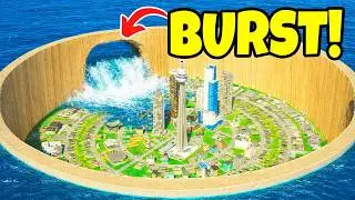 City BELOW SEA LEVEL Meets MEGA TSUNAMI! | City Skylines 2