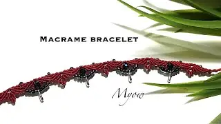 MACRAME BRACELET | CHOCKER | WAVIES AND LEAVES | MYOW 290