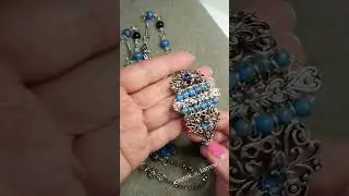 ⚜️Комплект украшений "Васильковое лето". Авторская работа#shorts #авторскиеукрашенияиринавиноградова