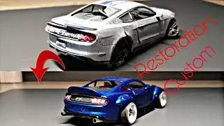 Restoration abandoned Ford Mustang GT custom body kit