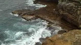 One Minute Vacation - Pacific Ocean Cliff Waves