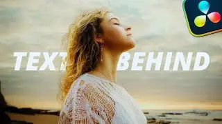 Put Text Behind People in DaVinci Resolve - Full Tutorial