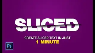 Sliced Text | Text effect | Photoshop CC 2021 | 