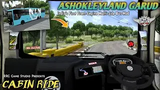 🤩🔥Cabin Ride with Ashokleyland GARUD | India's First Front-Engine Multiaxle Bus Mod | Bussid v4.3.4