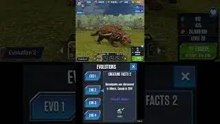 BOREALOPELTA ALL EVOLUTION | Jurassic World The Game