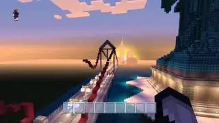 [PS4] Minecraft  Huge City Build  Part 1.  Liberty statue