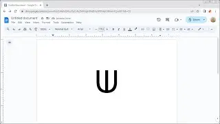 How to Insert the ELEMENT OF OPENING UPWARDS Symbol in Google Docs