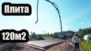 Фундамент монолитная плита. Дом 3 спальни, 2 санузла, сауна, кабинет, прихожая, кухня-гостиная 120м2