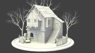 Old House 3D Model Blender
