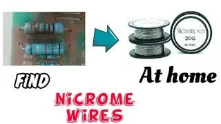 How to find nichrome wire from resistor at home?
