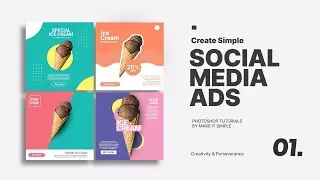 Photoshop Tutorial: Simple Social Media Ads#1