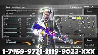 NEW UPDATE 4.3🔥BEST SENSITIVITY CODE + CONTROL SETTINGS BGMI/PUBG MOBILE