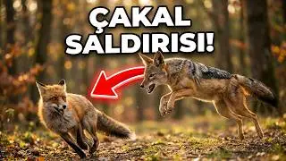 Çakal Tilkiyi  kovalıyor.. Yaban Hayatından Canlı Yayın Sistemimizde ilginç görüntüler..