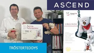 ASCEND unterstützt Kinderhilfe Eckental mit Geldspende für Aktion Trösterteddy