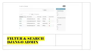 filter and search admin django