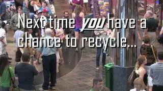 Plastic Bottle Recycling! (Eco Flashmob - Houston, TX)