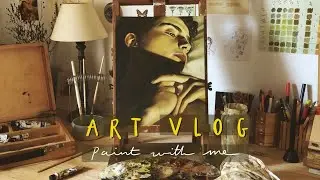 Art Vlog/paint with/ Film Call me by your name