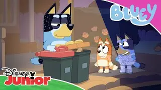 Bin Night | Bluey 💙 | Disney Junior MENA