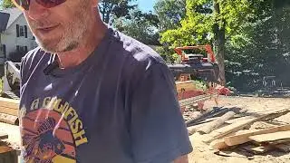 Norwood HD36v2 pushing Stellicut band over 3000 bd ft and finishing timber frame order. Part 3