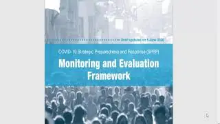 Monitoring and Evaluation Framework - COVID‑19 Strategic Preparedness and Response (SPRP) - REVIEW