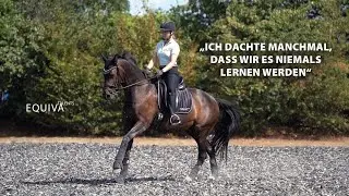 So haben Anna und Jelly den Fliegenden Wechsel gelernt - EQUIVA Talents lernen bei Nicole Uphoff