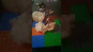 Lego woman eating food pt 1 #lego #shorts