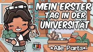 🎥 THE ENGLISH MOVIE  📚 LINA AT UNIVERSITY 📚 Aesthetic ENGLISH Story 🧺 * with Voice* TOCA BOCA STORY