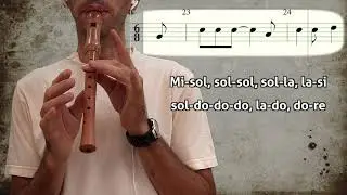 Hallelujah (Aleluya) para flauta dulce
