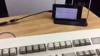 IBM Model M Tastatur an Android Smartphone