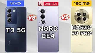 Vivo T3 5G Vs OnePlus Nord CE4 Vs Realme Narzo 70 Pro⚡️| Best Mid-Range Phones Of 2024🔥.