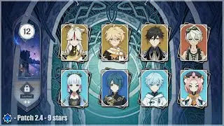 [2.4] - Genshin Impact - Abyss - Floor 12 / 9 stars - Ningguang / Ayaka