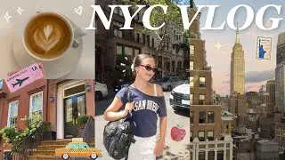 NYC VLOG ⭐️ travel with me, shopping, central park, pop-up bagels, fifth avenue hotel and more! 🚕🛍️🍎